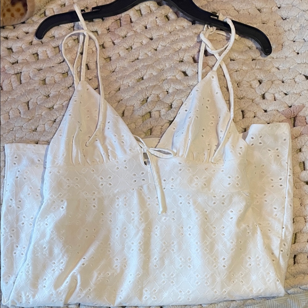 Aquamarine dress! Made me look like a summer queen! Divided White mini dress